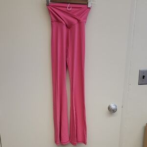 Aerie Pink Flare Leggings